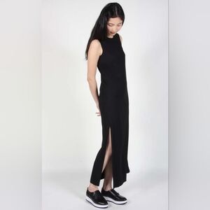 Elegant Black Sleeveless Maxi Dress